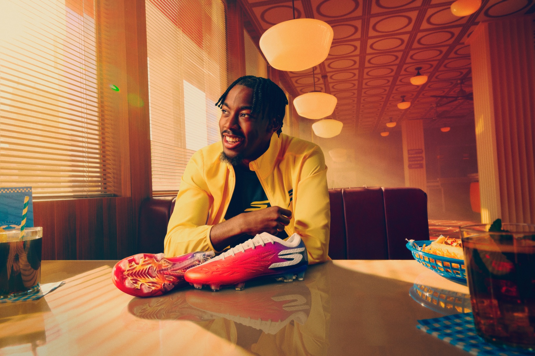 Skechers World Cup Ibiza diner campaign with Elanga
